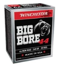 Winchester Ammo X44MBB Big Bore Hunting 44 Rem Mag 240 gr SemiJacketed Hollow Point SJHP 20 Per Box