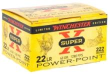 Winchester Ammo X22LRPPB Super X 22 LR 40 gr Plated Hollow Point 222 Box