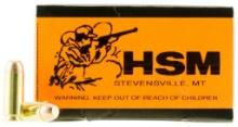 HSM 10MM2N Training Target 10mm Auto 180 gr Full Metal Jacket FMJ 50 Per Box