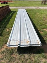 WHITE METAL BUILDING SHEETS