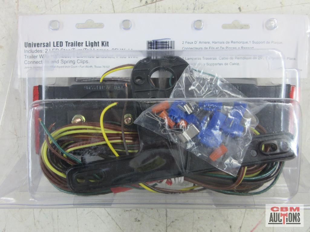 Jammy 22425 Universal Led Trailer Light Kit Includes: 2 LED Stop/Turn/Tail Lamps, 254' Wishbone