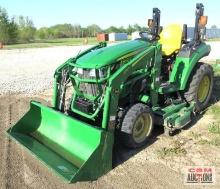 John Deere 2032R Compact Utility...Tractor, 32Hp Diesel,220 Hrs,...MFWD, Hydrostatic 2 Speed