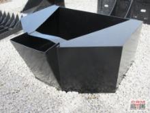 3/4 Cu Yard Skid Steer Concrete Placement Bucket Weighs #440 (Unused) *2