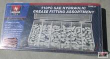 Neiko Tools 50453A 110pc SAE Hydraulic Grease Fitting Assortment W/ Plastic Storage Case *FRM...
