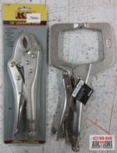 Anchor 100-AB-11Ri 11" Locking C-Clamp KR Tools 11226 10" Locking Pliers