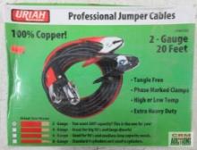 Uriah UV001830 2-Gauge x 20' Professional Jumper Cables