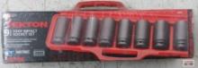 MIT 4889 Tekton 9pc Metric 3/4" Drive Deep Impact Socket Set (27mm - 38mm)w/ Molded Storage Case... 