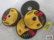 Dewalt DW4719 High Performance 7" x 1/4" x 7/8", Type 27, Metal Grinding Wheels - Set of 10(+/-)