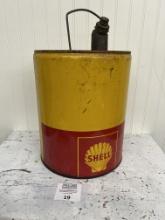 Shell Oil Company 5 gallon Advertising gas can