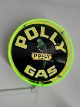 Polly Gas Neon Lighted sign Made in USA