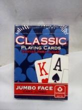 QTY 1 Jumboface classic playing cards