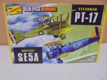 Lindberg 1:48 Scale Stearman PT-17 Airplane Model Kit