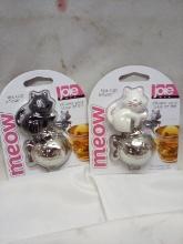 Joie Meow Tea Cup Infusers. Qty 2.