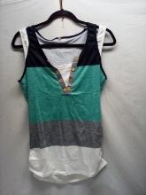 Small Striped Tank Top w/ Buttons.