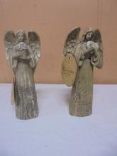 Wish Givers By Lay hou Lam "Frienship and Love" Angel Figurines