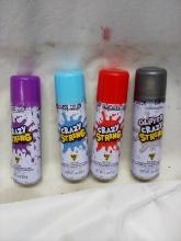 Silly String x4 -Assorted colors