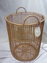 Threshold Brown Wicker Basket, 20in tall