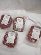 Qty. 4 Packs 1 lb ea Freshly Frozen Butchers Blend Ground Beef Retail $25.96
