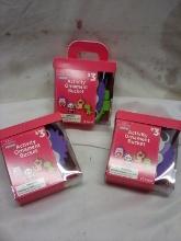 Valentine’s Day Craft. Activity Ornament Buckets. Qty 3- 20 Piece Sets.