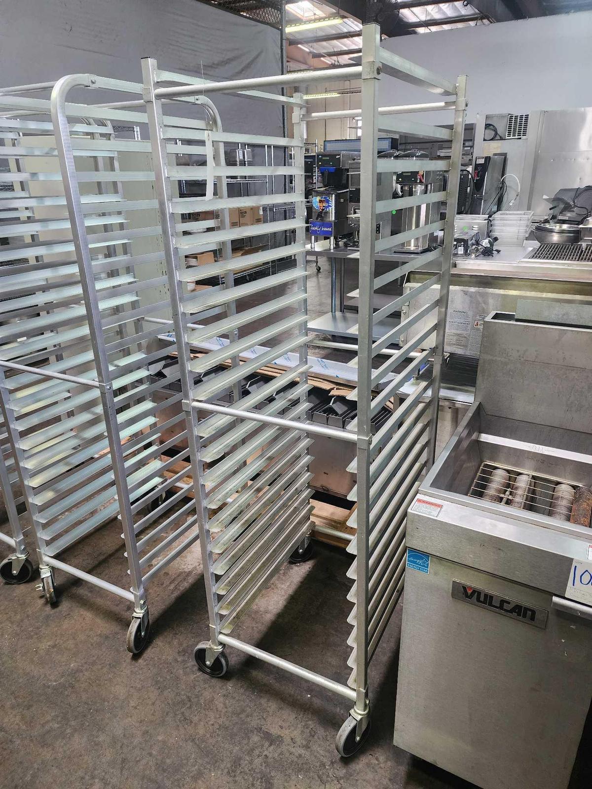 Full Size Aluminum Sheet Pan Rack on Casters