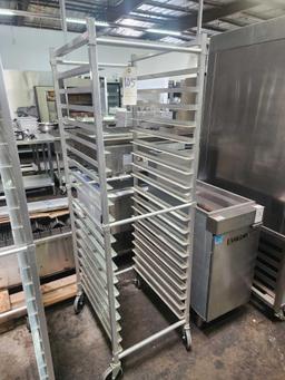 Full Size Aluminum Sheet Pan Rack on Casters