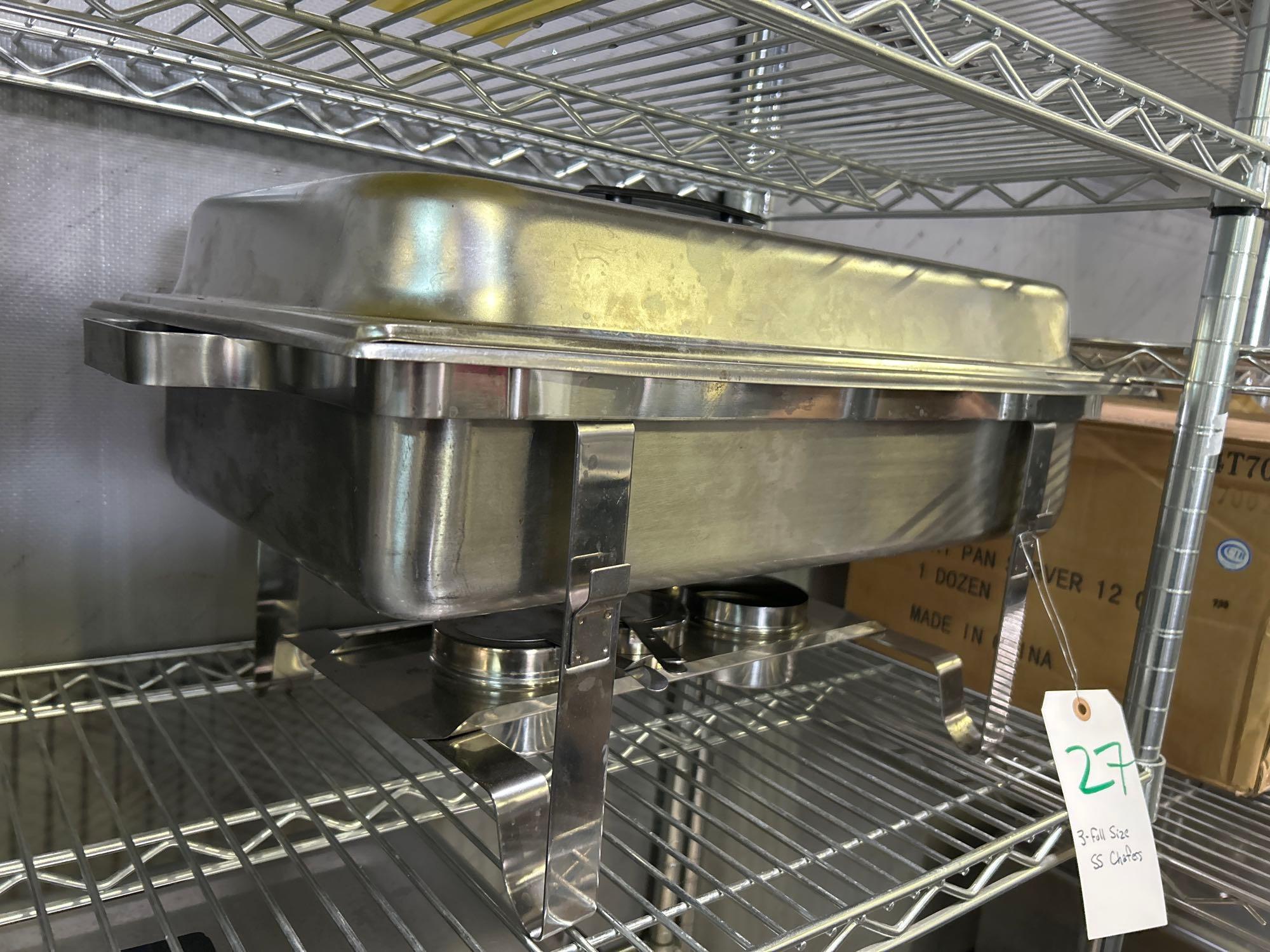 Full Size Stainless Steel Chafers