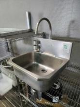 Koch 19 in. x 16 in. Stainless Steel Hand Sink with Knee Lever