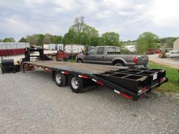 2018 CIRCLE W GOOSENECK FLATBED TRAILER 30FT W/ TITLE