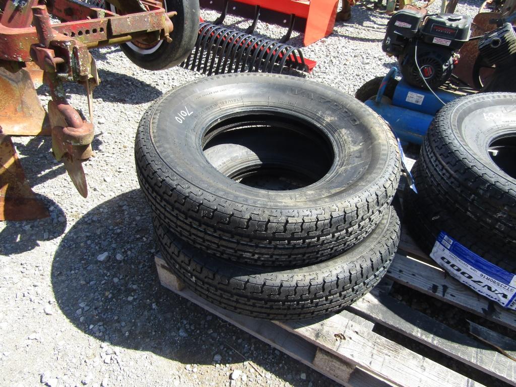 (2) NEW 235/80R16 RADIAL TRAILER TIRES