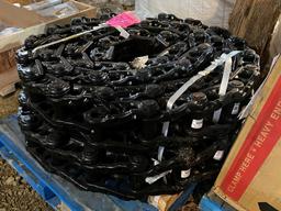 2 HEAVY TRACK CHAINS FOR EXCAVATOR / DOZER