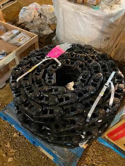 2 HEAVY TRACK CHAINS FOR EXCAVATOR / DOZER