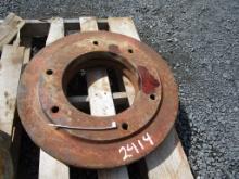 PAIR RED FORD WHEEL WEIGHTS
