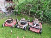 (3) Push Mowers (for parts)