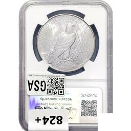 1934 Silver Peace Dollar NGC MS65