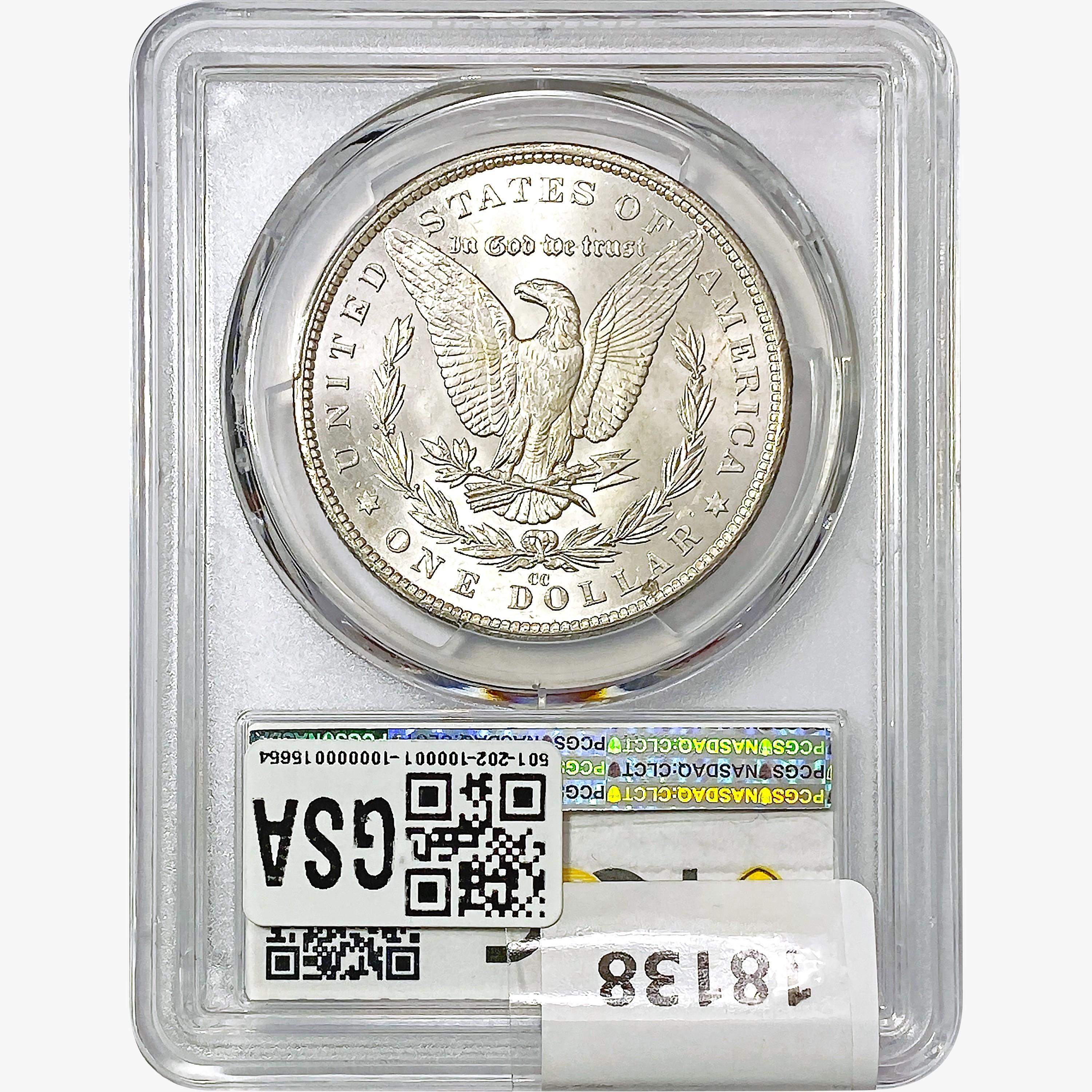 1882-CC Morgan Silver Dollar PCGS MS62
