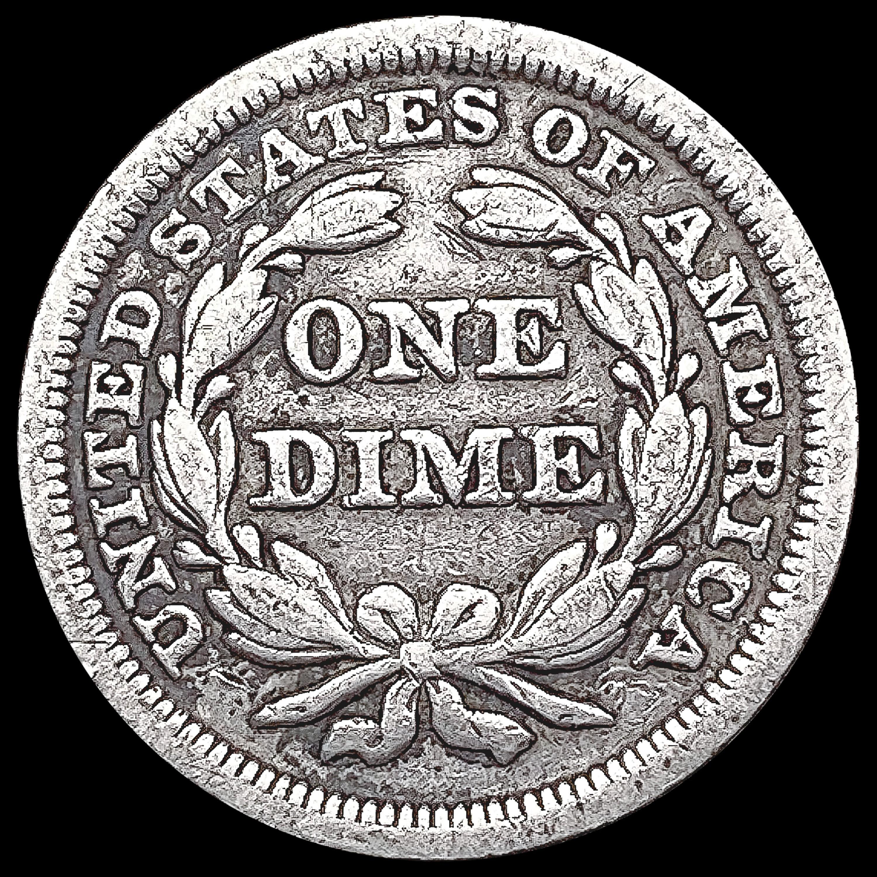 1850 Seated Liberty Dime NICELY CIRCULATED