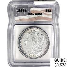 1892-S Morgan Silver Dollar ICG AU50