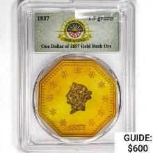 1857 .0529oz Gold Dust PCGS