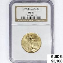 2006 $25 1/2oz American Gold Eagle NGC MS69