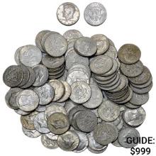 1966-1969 40% Silver Kennedy Half Dollars [111 Coi