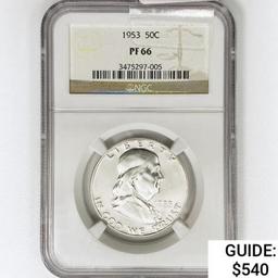 1953 Franklin Half Dollar NGC PF66