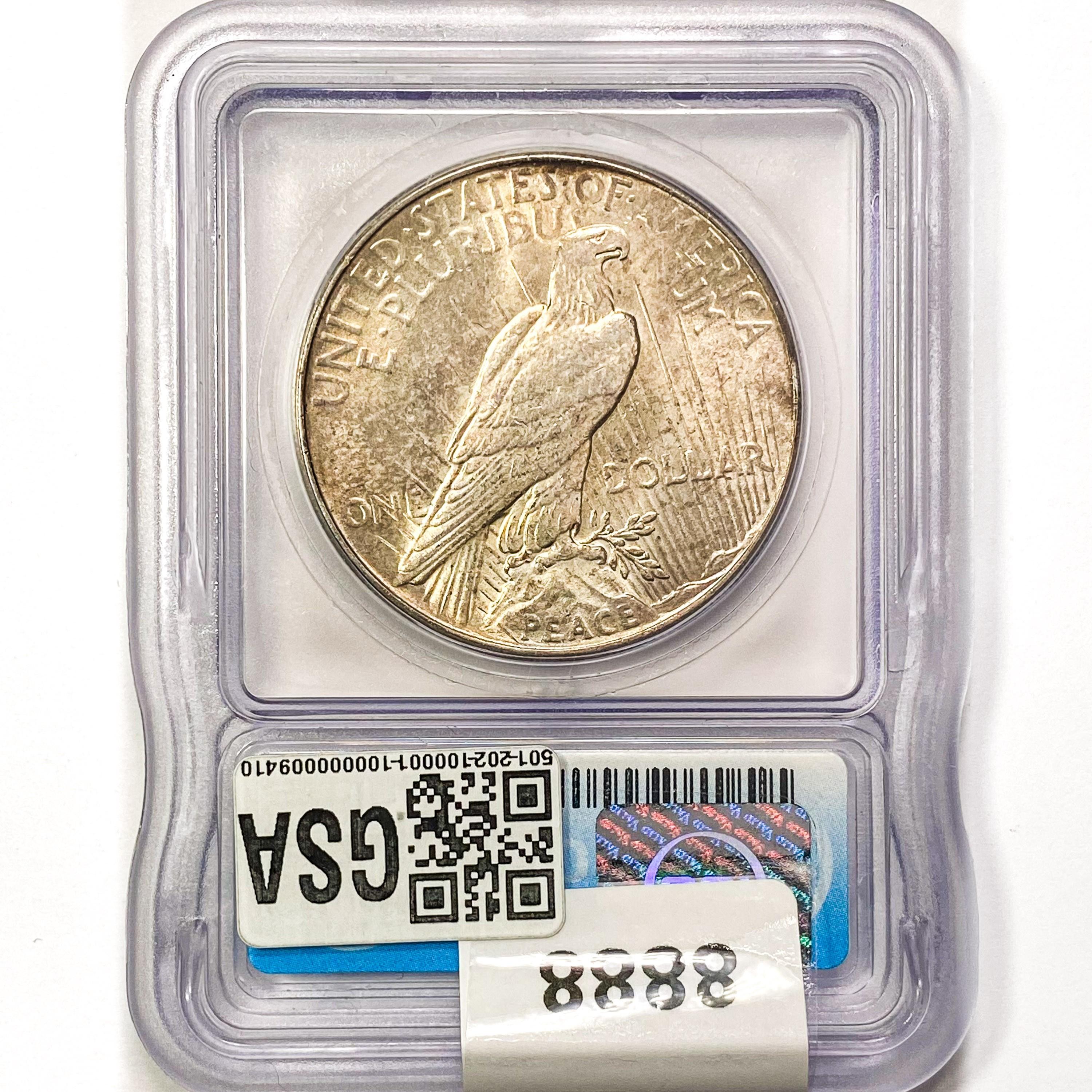 1935 Silver Peace Dollar ICG MS64