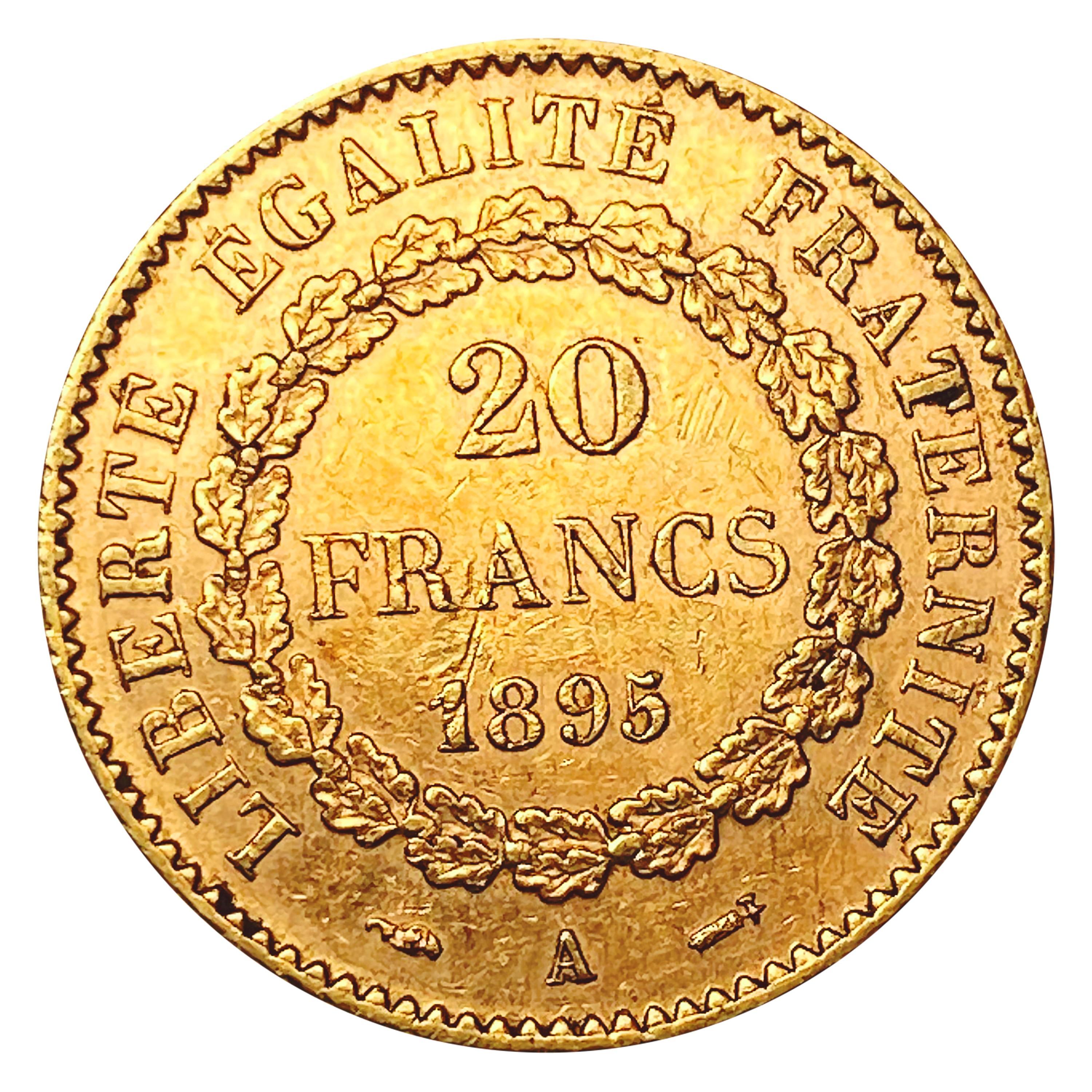 1895 France Gold 20 Francs 0.1867oz