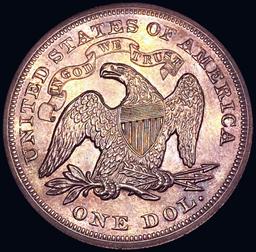 1872 Seated Liberty Dollar GEM PROOF