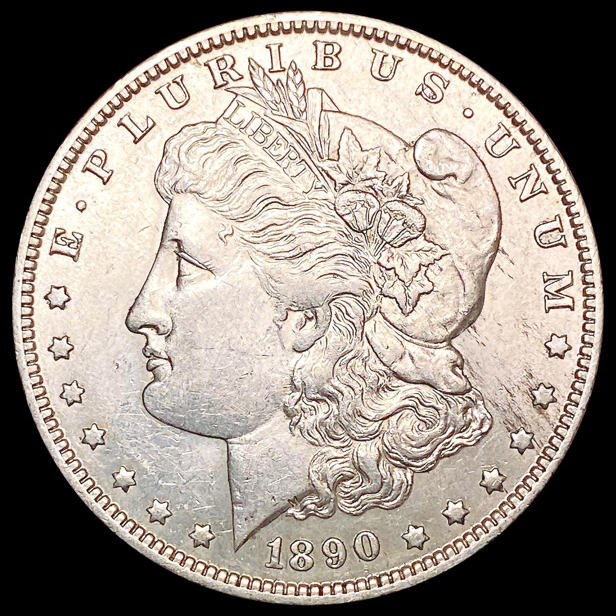 1890-O Morgan Silver Dollar GEM BU