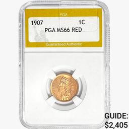 1907 Indian Head Cent PGA MS66 RED