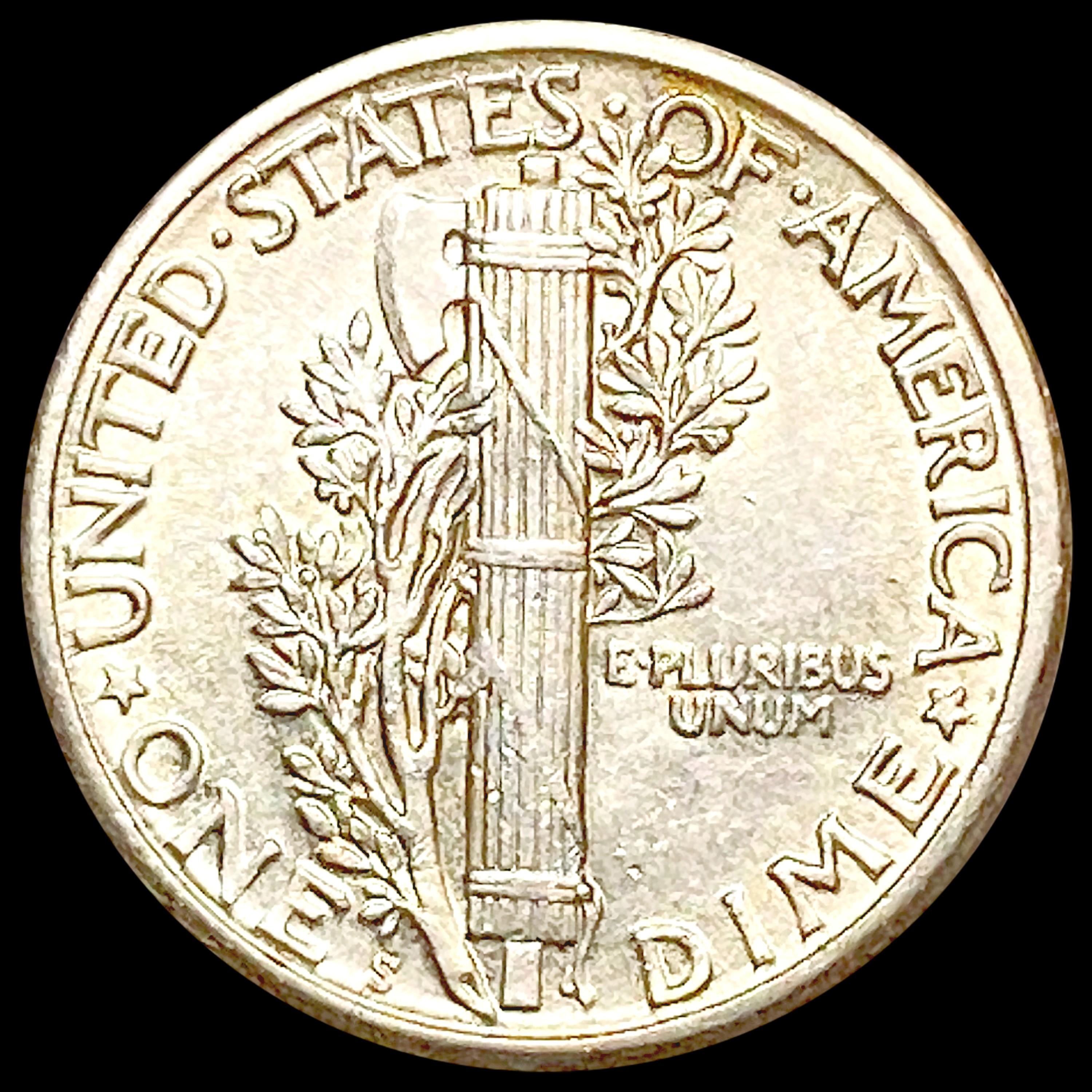 1917-S Mercury Dime CHOICE AU