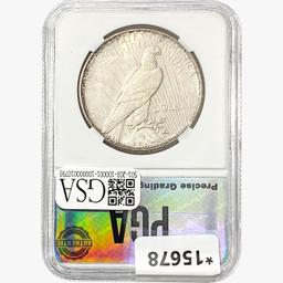 1926-S Silver Peace Dollar PGA MS64