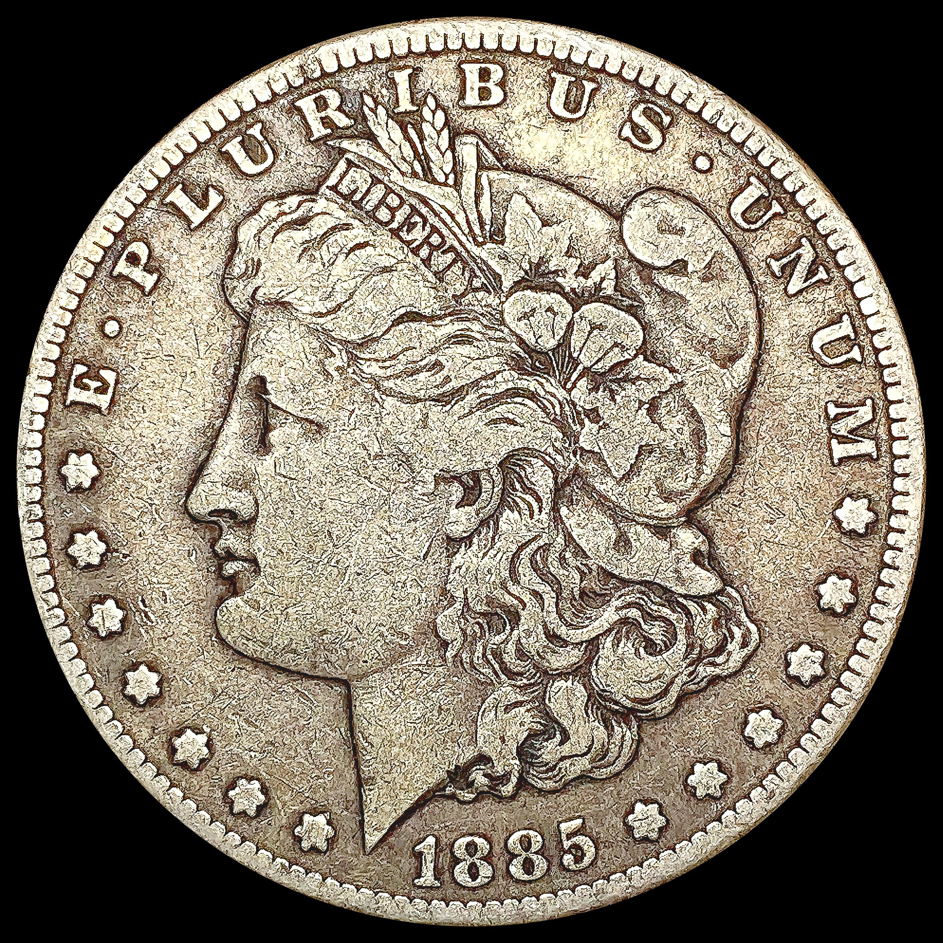 1885-S Morgan Silver Dollar LIGHTLY CIRCULATED