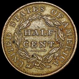 1833 Classic Head Half Cent CHOICE AU